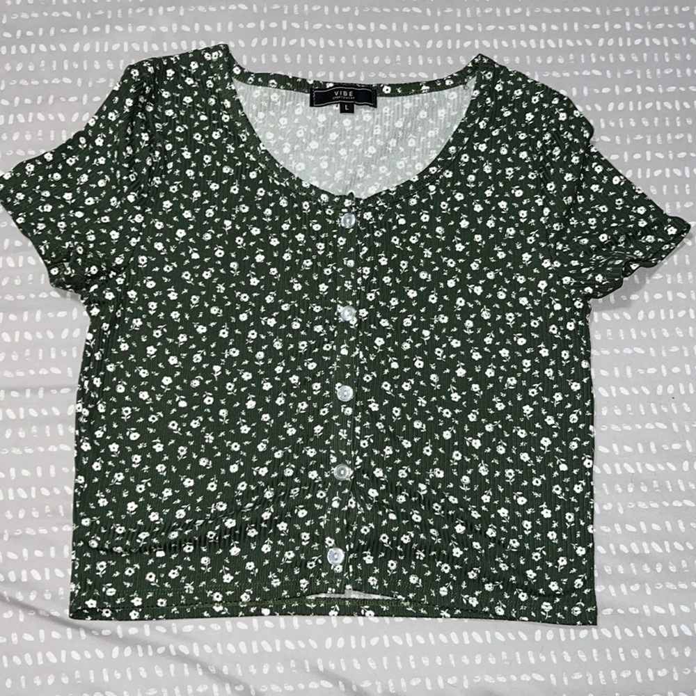 Floral crop top